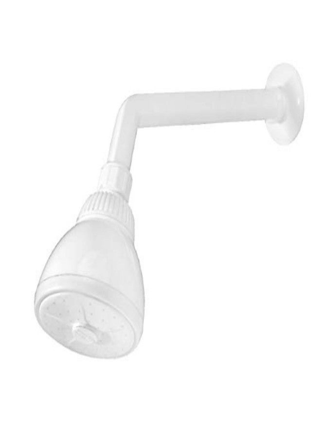 NEW WARE PVC Overhead Shower Complete Set with Round Shower Arm - Durable and Easy-to-Install Bathroom Fixture - Image 1